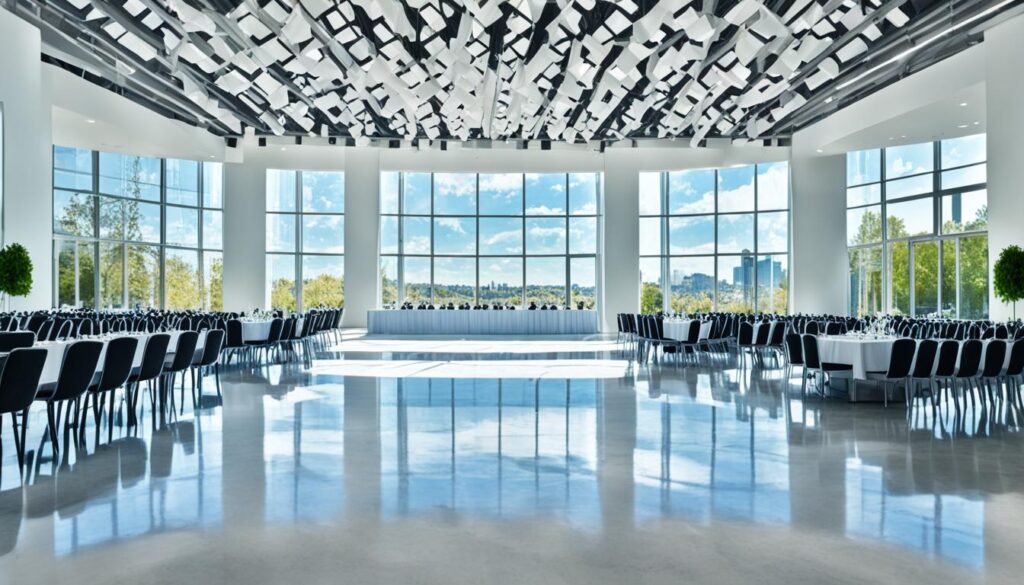 Virtual tour of event venue